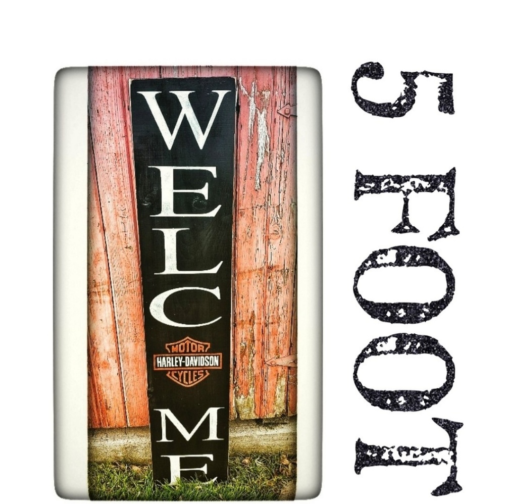 Wooden 5 FOOT Harley Davidson Porch Sign